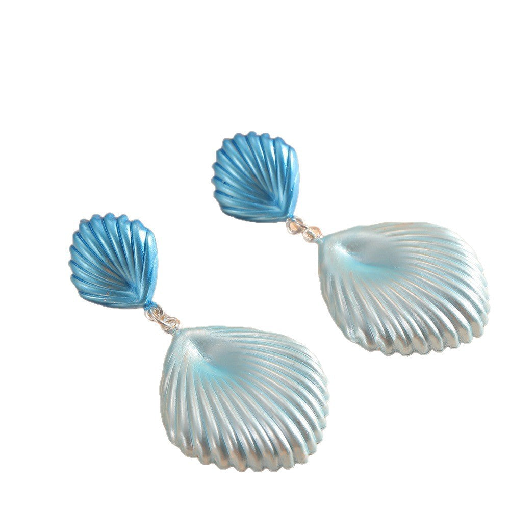 Damen Hängende Ohrringe im eleganten Muscheldesign Shop Nory
