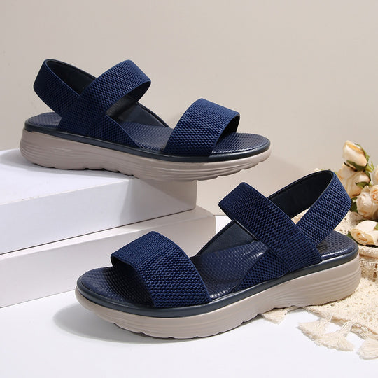 Damen Leichte Stretch‑Sandalen mit gepolstertem Komfortfußbett und dämpfender Plateau‑Sohle Shop Nory