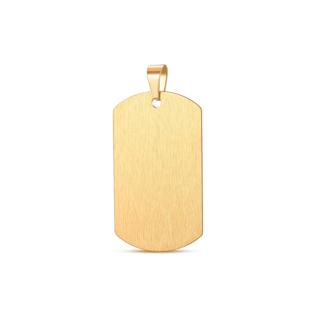 Damen gravierbarer Edelstahl-Anhänger im minimalistischen Design Shop Nory