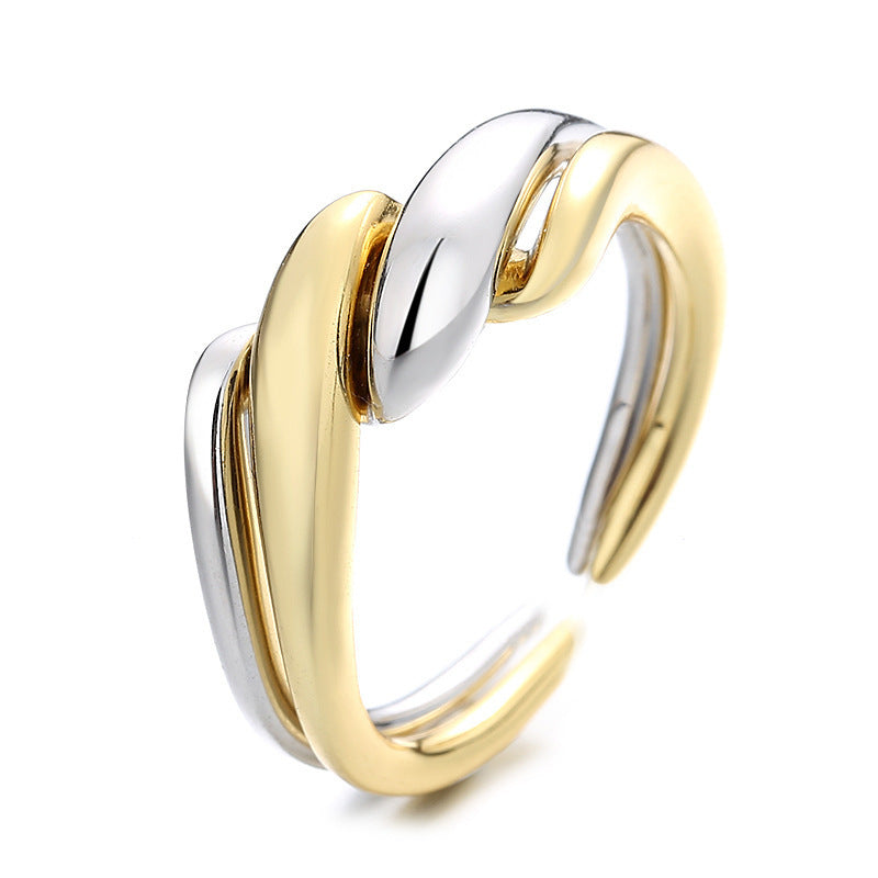 Damen Eleganter und stilvoller Ring mit geschwungenem Design Shop Nory