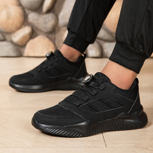 Herren Sportlicher Mesh-Oberflächen Sneaker mit Drehverschluss-Schnürsystem und stoßdämpfender Leichtsohle Shop Nory