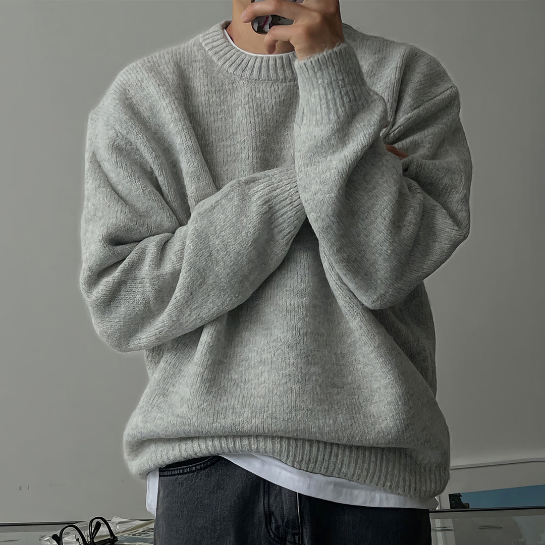 Herren Modisches Langarm Poloshirt mit Reißverschluss Shop Nory