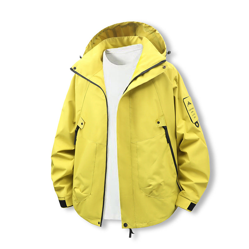 Herren Wind- und Wasserabweisende Softshell-Utilityjacke mit Kapuze Shop Nory
