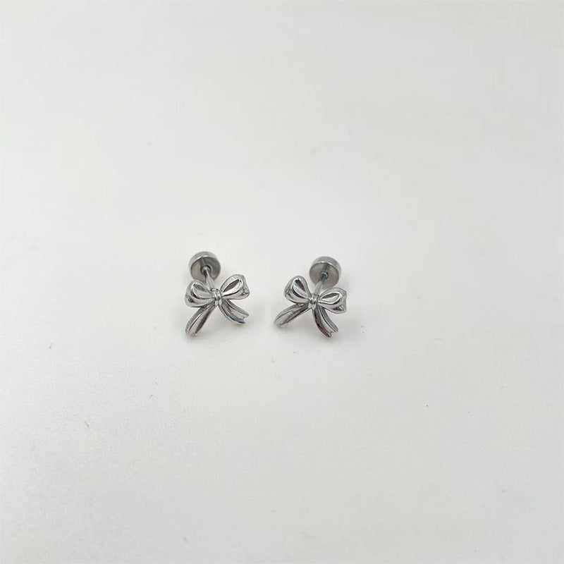 Damen Ohrstecker mit elegantem Schleifen-Design Shop Nory