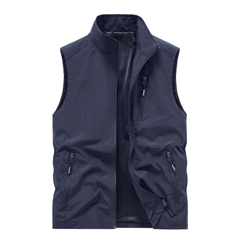 Herren Sportliche Outdoor-Weste mit funktionalen Reißverschlusstaschen Shop Nory