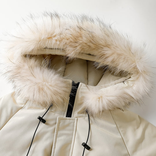 Herren Modische Winterjacke mit abnehmbarem Kunstfellkragen Shop Nory