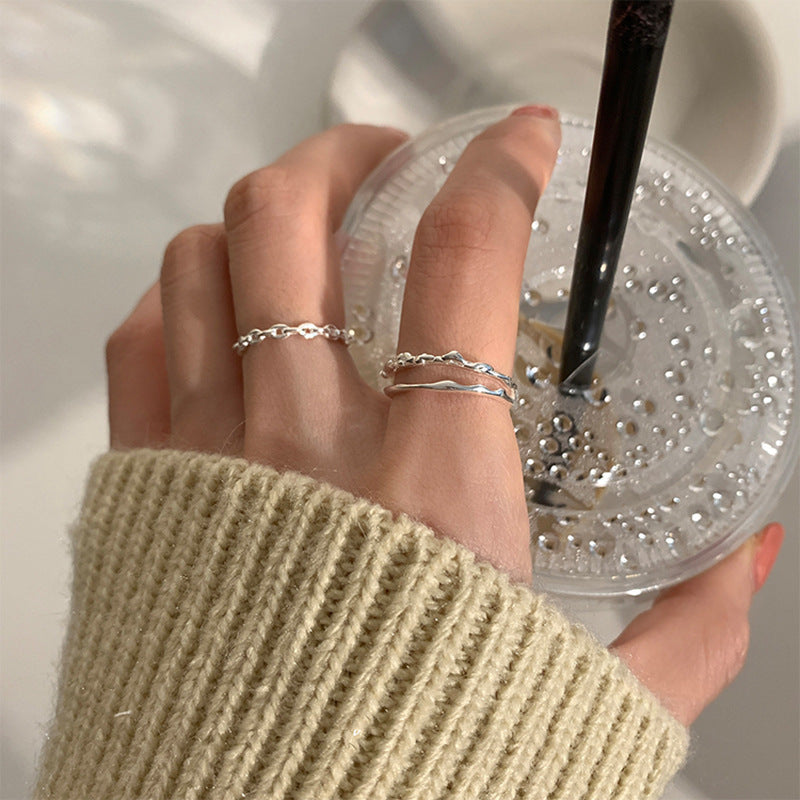 Damen eleganter und filigraner Ring mit geschwungenem Design Shop Nory
