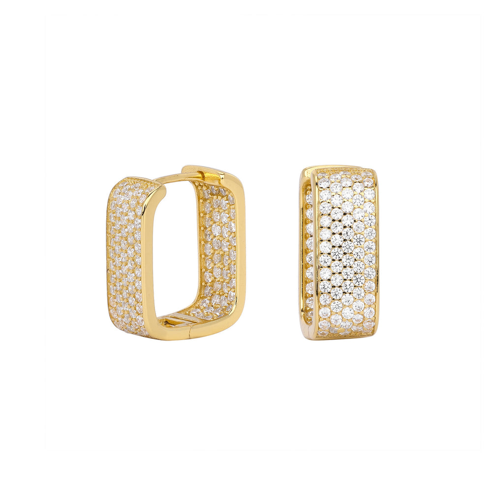 Damen Ohrhänger mit funkelndem Zirkonbesatz aus hochwertigem 925 Sterling Silber Shop Nory