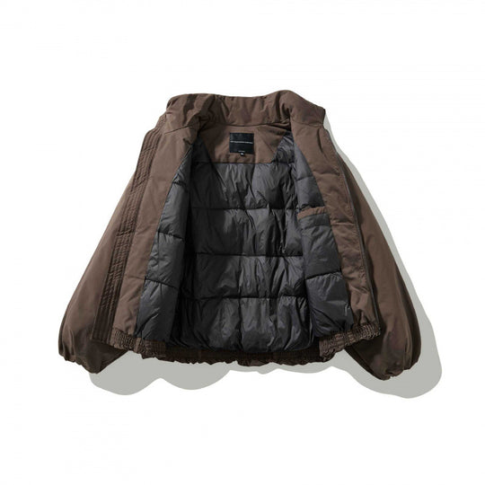 Unisex Kurz geschnittene wattierte Jacke mit Ballonärmeln und hohem Stehkragen Shop Nory