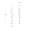 Damen Ohrringe mit elegantem Ketten- und Kugeldesign Shop Nory