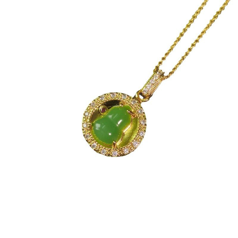 Damen Halskette mit eleganter Frosch-Anhänger Shop Nory