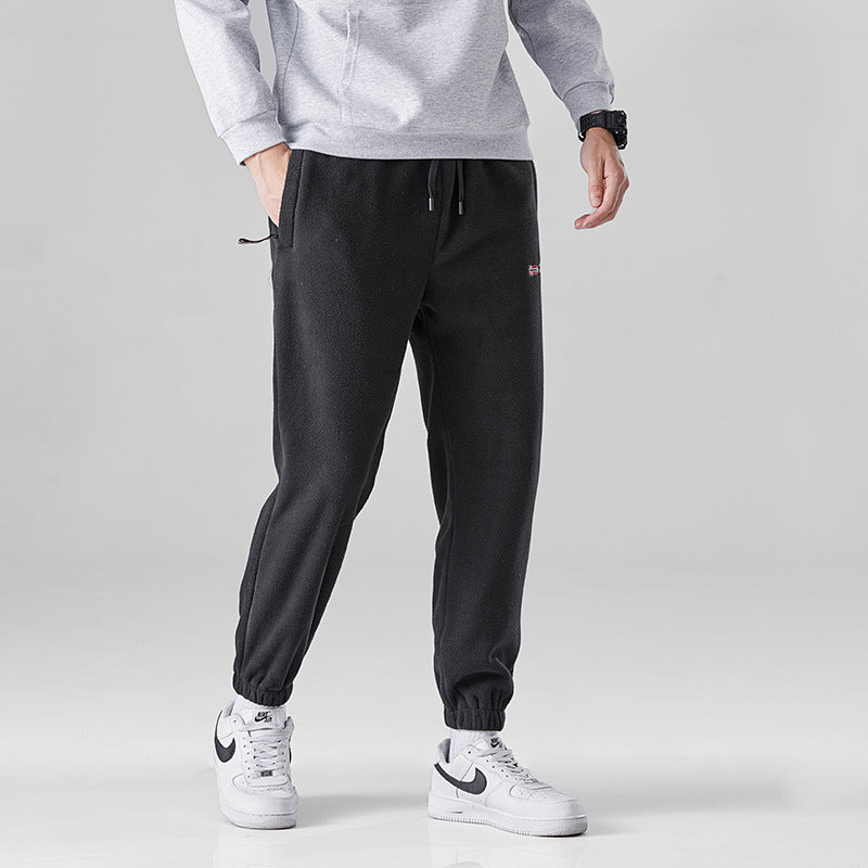 Damen Bequeme Thermo-Fleece-Jogginghose mit Gummibund und Reißverschlusstaschen Shop Nory