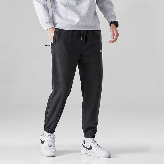 Damen Bequeme Thermo-Fleece-Jogginghose mit Gummibund und Reißverschlusstaschen Shop Nory