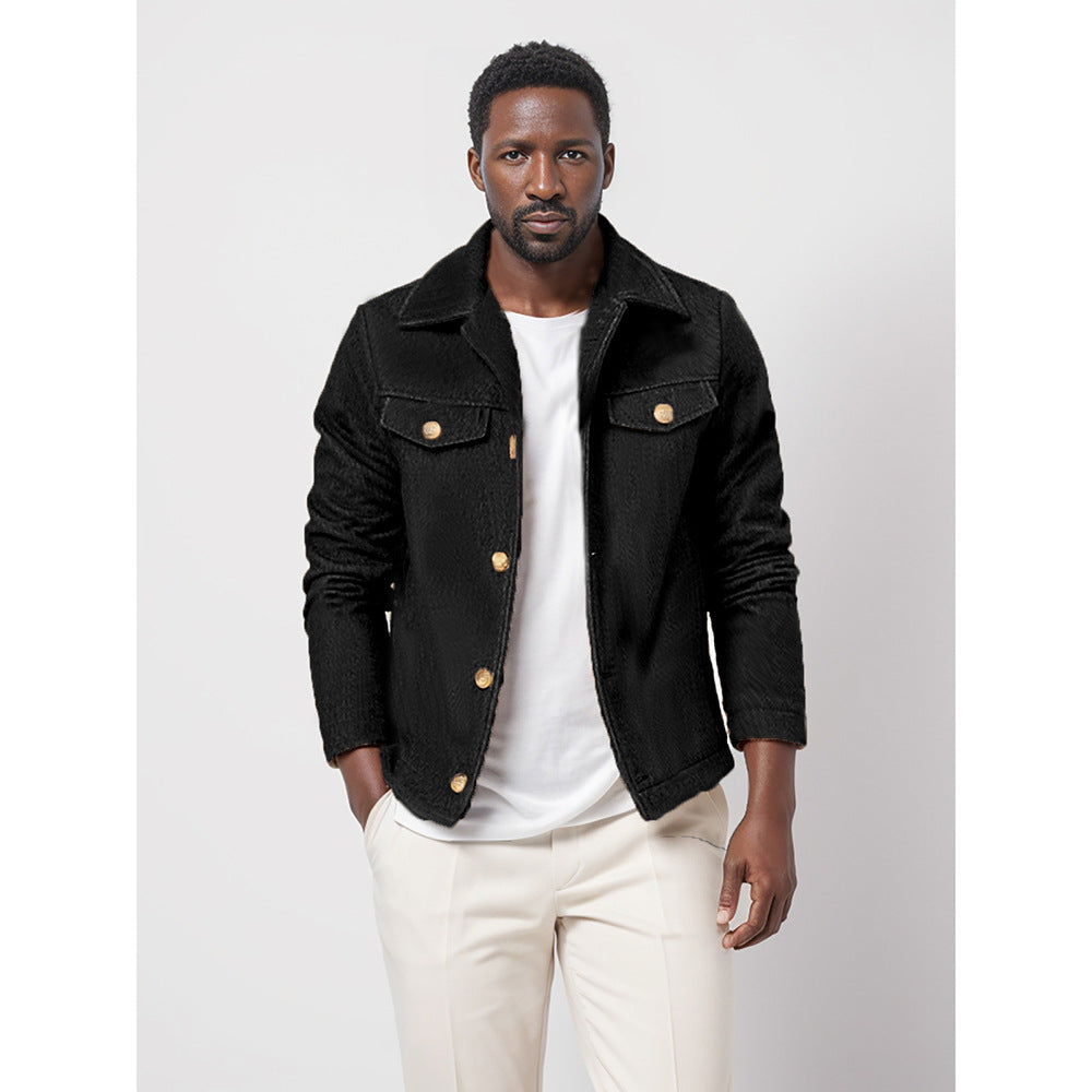 Herren Übergangsjacke im modernen Denim-Stil
