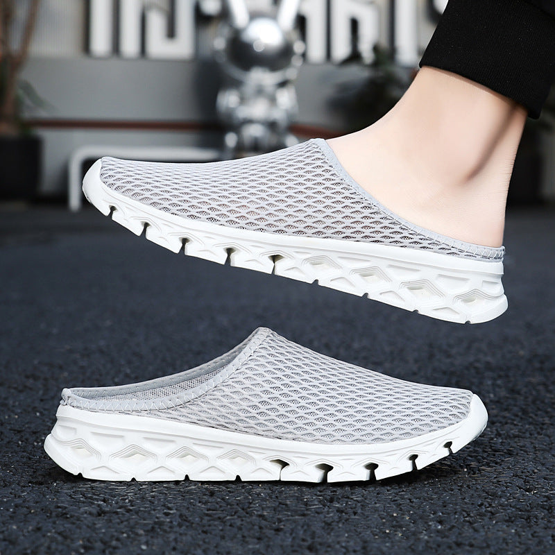 Unisex nan atmungsaktiver Mesh-Muleschuh mit flexibler Wabenlaufsohle und ergonomischem Fußbett