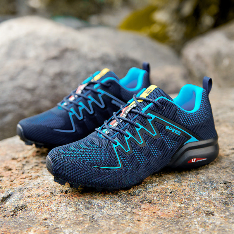 Damen Sportliche Trail-Laufschuhe mit atmungsaktiver Oberflächenstruktur und rutschfester Sohle