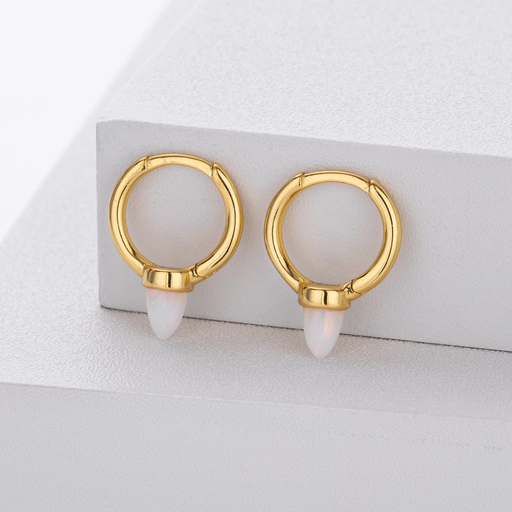 Damen Ohrhänger mit eleganten Opal-Details und hochwertigem 925 Sterling Silber Shop Nory