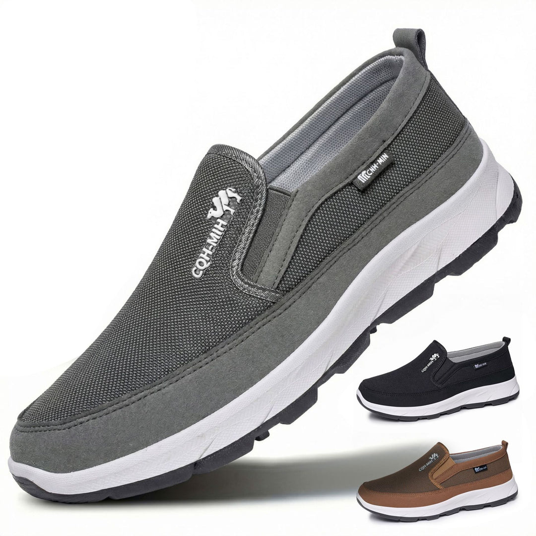 Herren nan gepolsterter Slip-On Komfort-Sneaker mit elastischem Einstieg, stoßdämpfender EVA-Plateausohle und herausnehmbarem Komfortfußbett Shop Nory