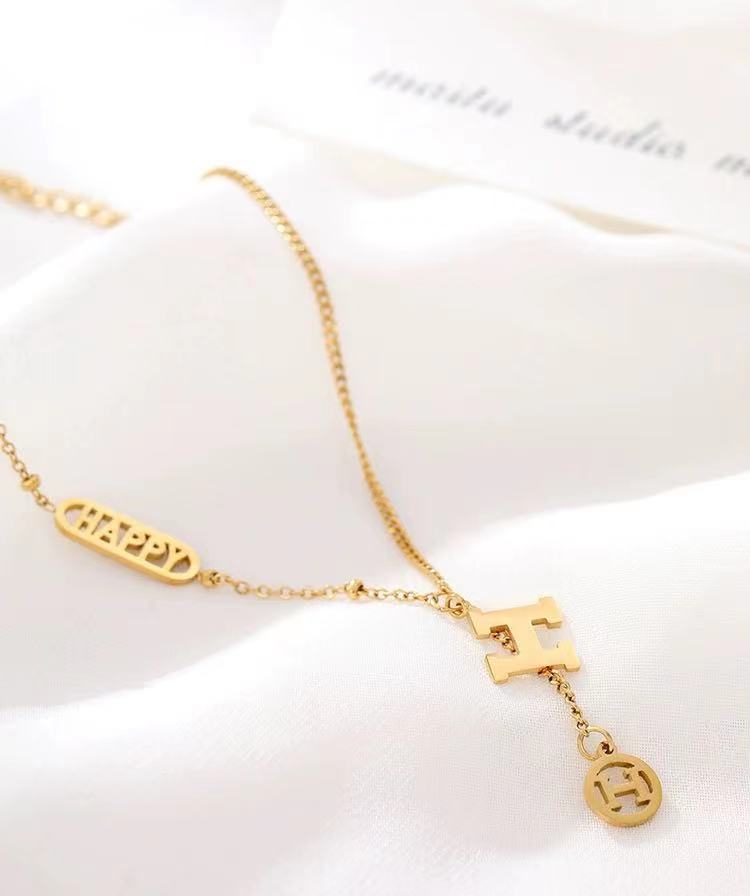 Frauen Inspirierendes Alphabet Anhänger Halskette Shop Nory