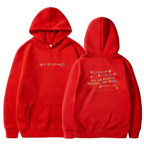 Damen Kapuzenpullover mit motivierendem Schriftzug und komfortabler Passform Shopnory