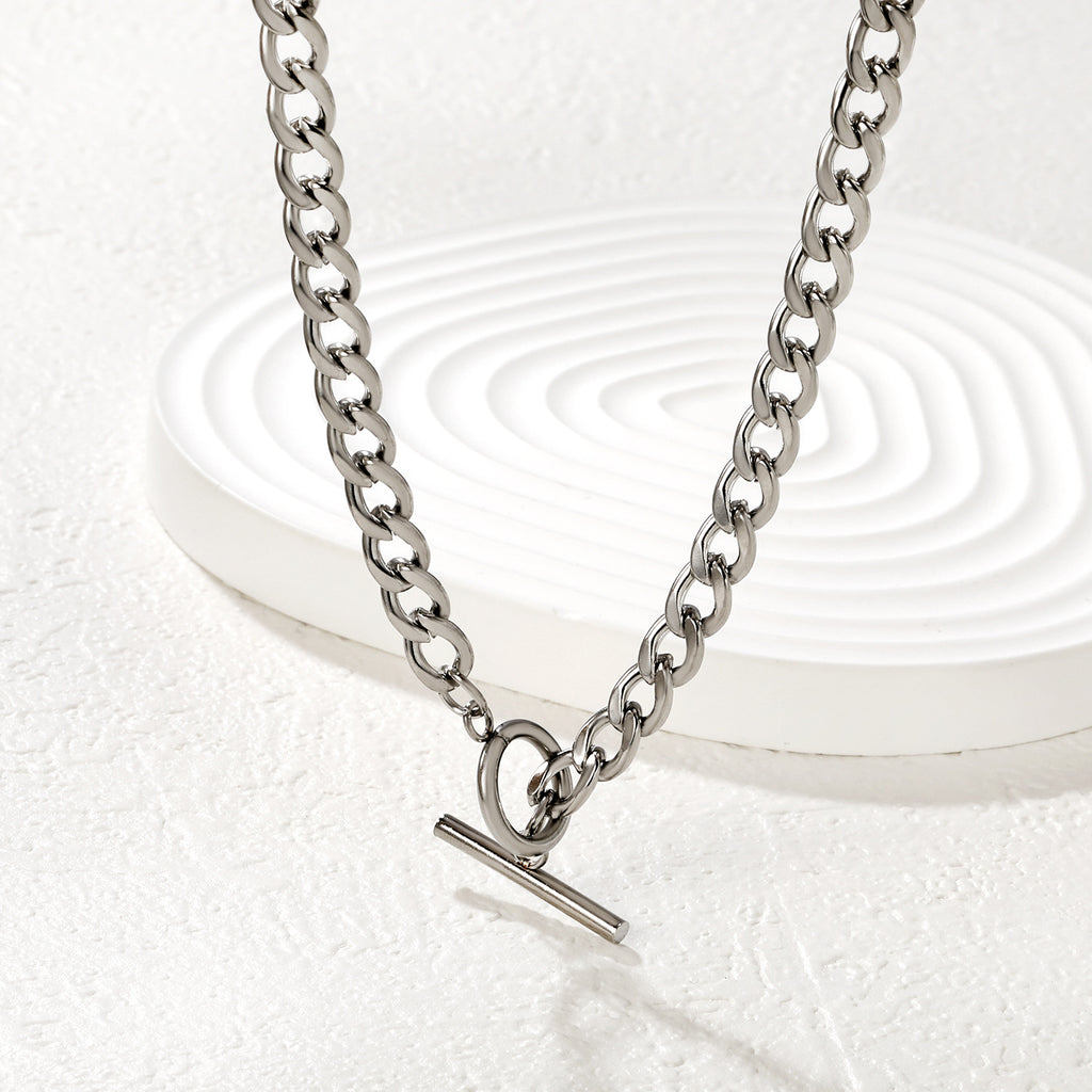Damen Edelstahl Gliederkette mit innovativem Verschluss Shop Nory