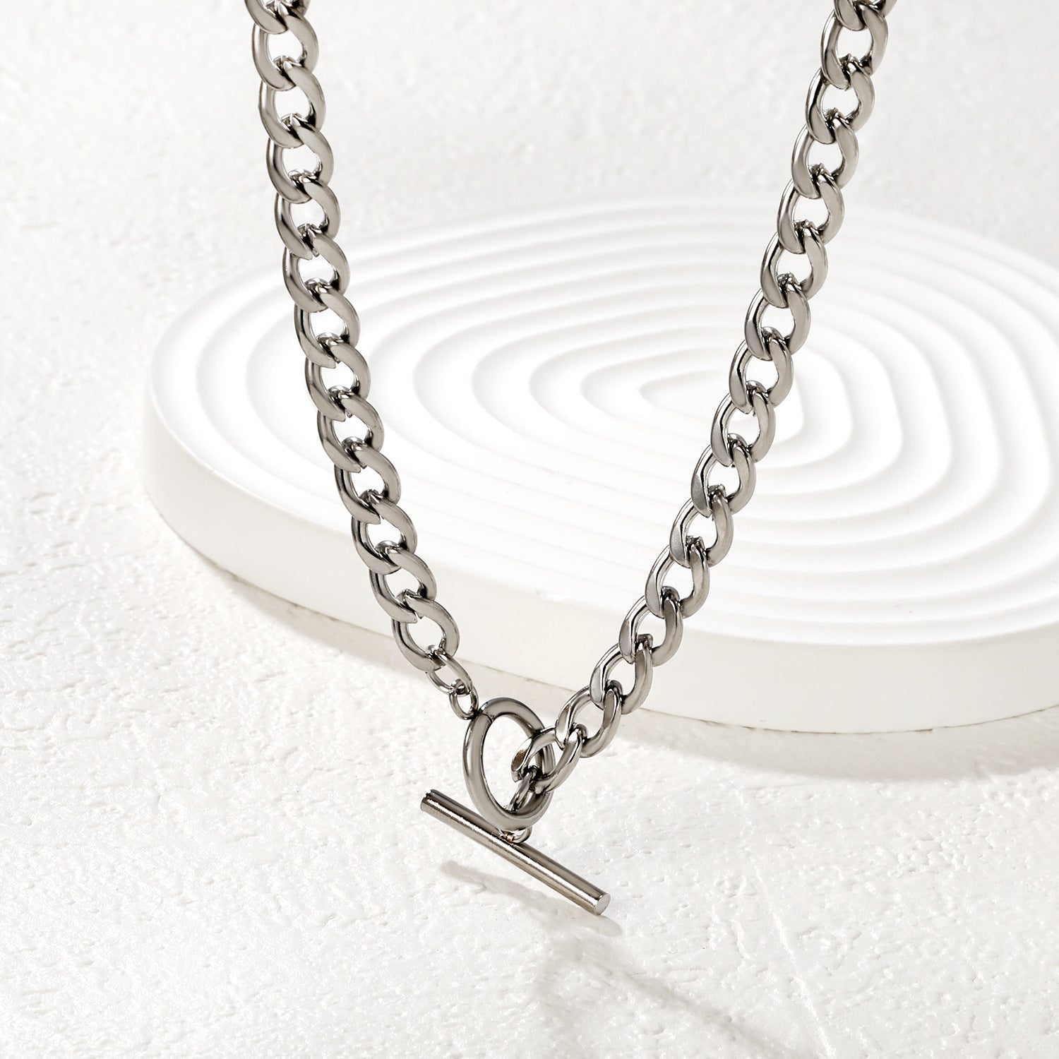 Damen Edelstahl Gliederkette mit innovativem Verschluss Shop Nory
