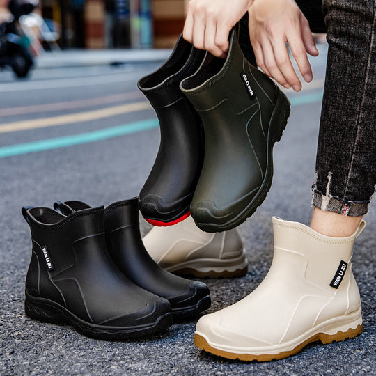 Herren Schlupf-Ankle-Gummistiefel mit stoßdämpfender Leichtsohle und griffiger Profilsohle Shop Nory
