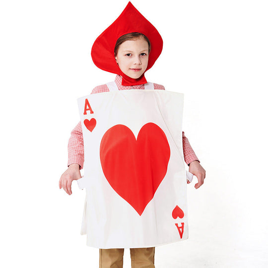 Herren Kostüm als Spielkarte mit Herzmotiv Shop Nory