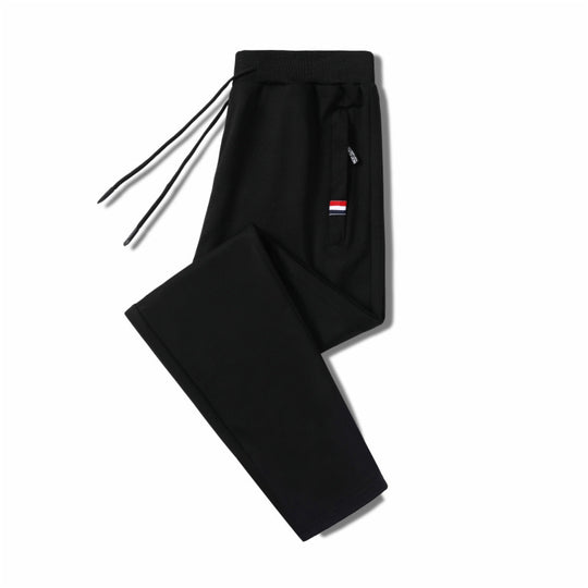 Herren Slim-Fit Jogginghose mit elastischem Rippbund, Kordelzug und Reißverschlusstaschen Shop Nory