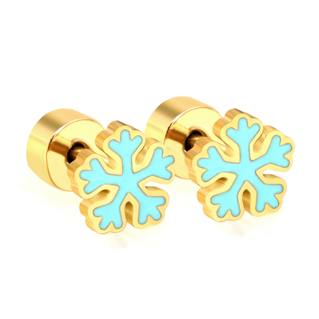 Damen Ohrstecker im Schneeflocken-Design Shop Nory