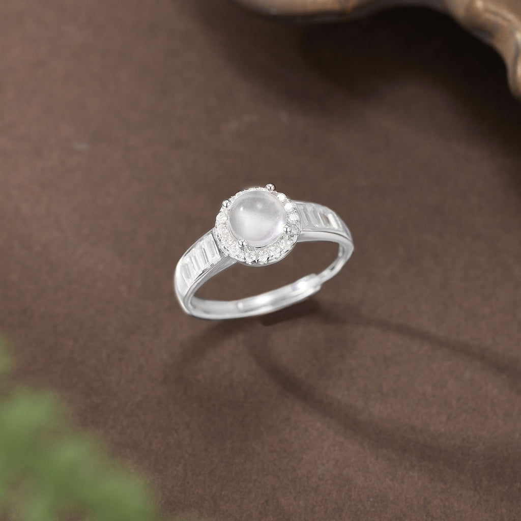 Damen Ring mit elegantem, funkelndem Kristallbesatz Shop Nory