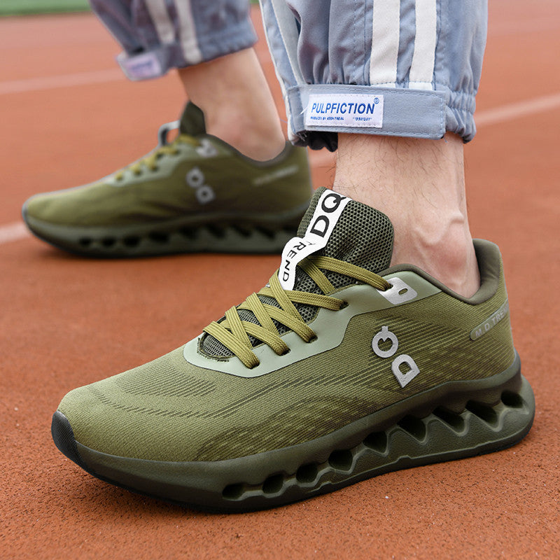 Herren Trailinspirierter Komfort-Sneaker mit ventilierter Hohlkammer-Dämpfung und nahtlosem Strickoberteil Shopy Nory