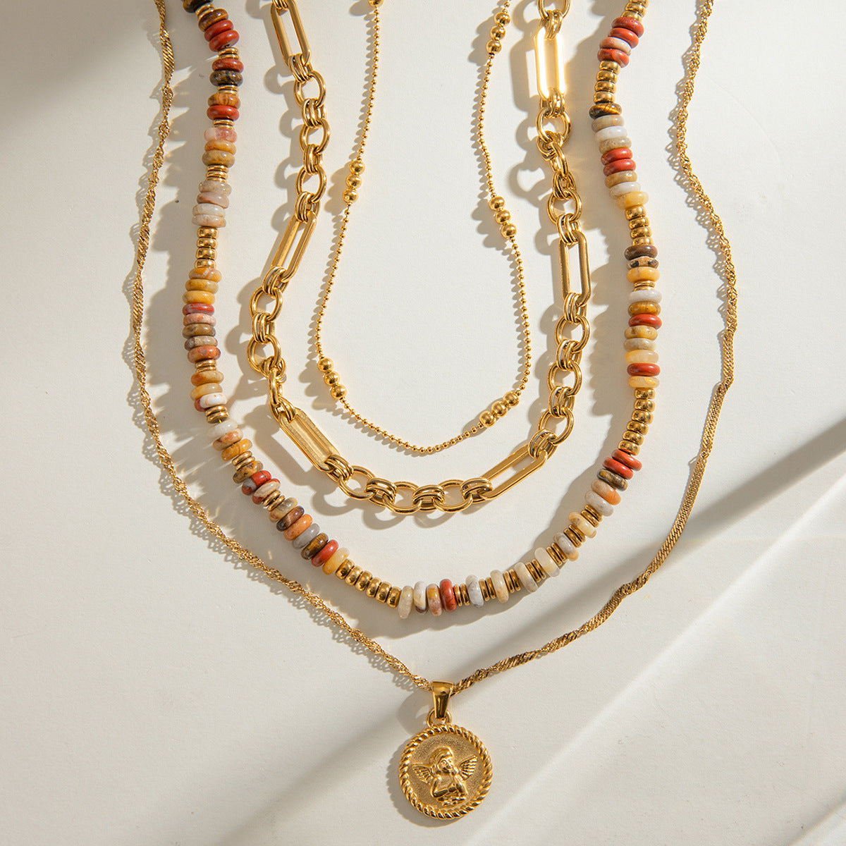 Damen modernes und hypoallergenes Halsband aus rostfreiem Stahl Shop Nory
