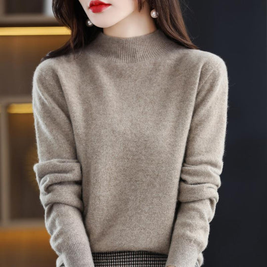 Damen Ultraleichter Mockneck-Feinstrickpullover in Kaschmir‑Optik Shop Nory