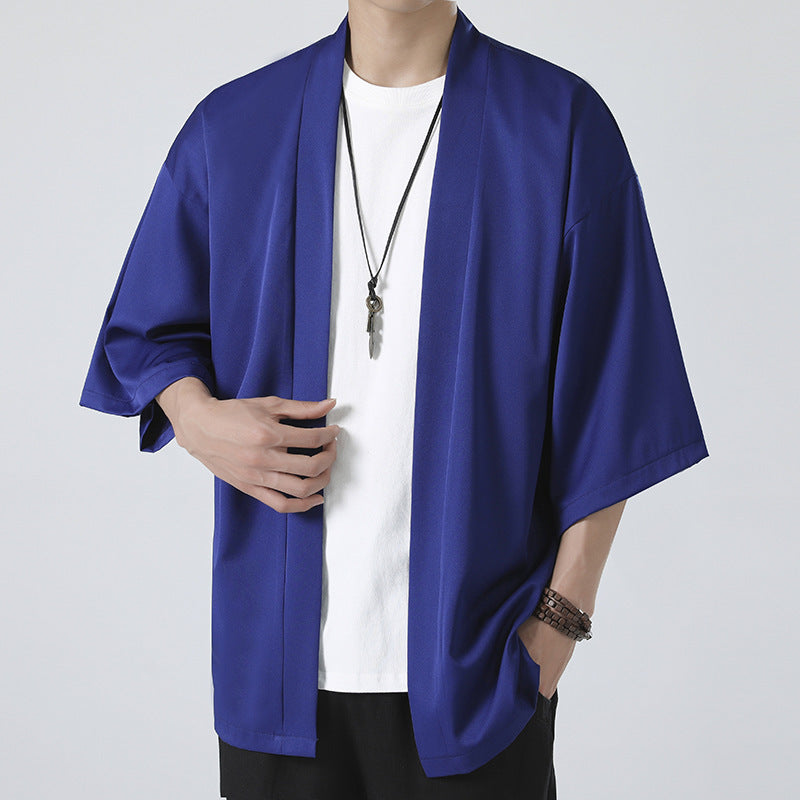 Herren kimonoartige Kurzarmjacke im Oversize-Schnitt Shop Nory
