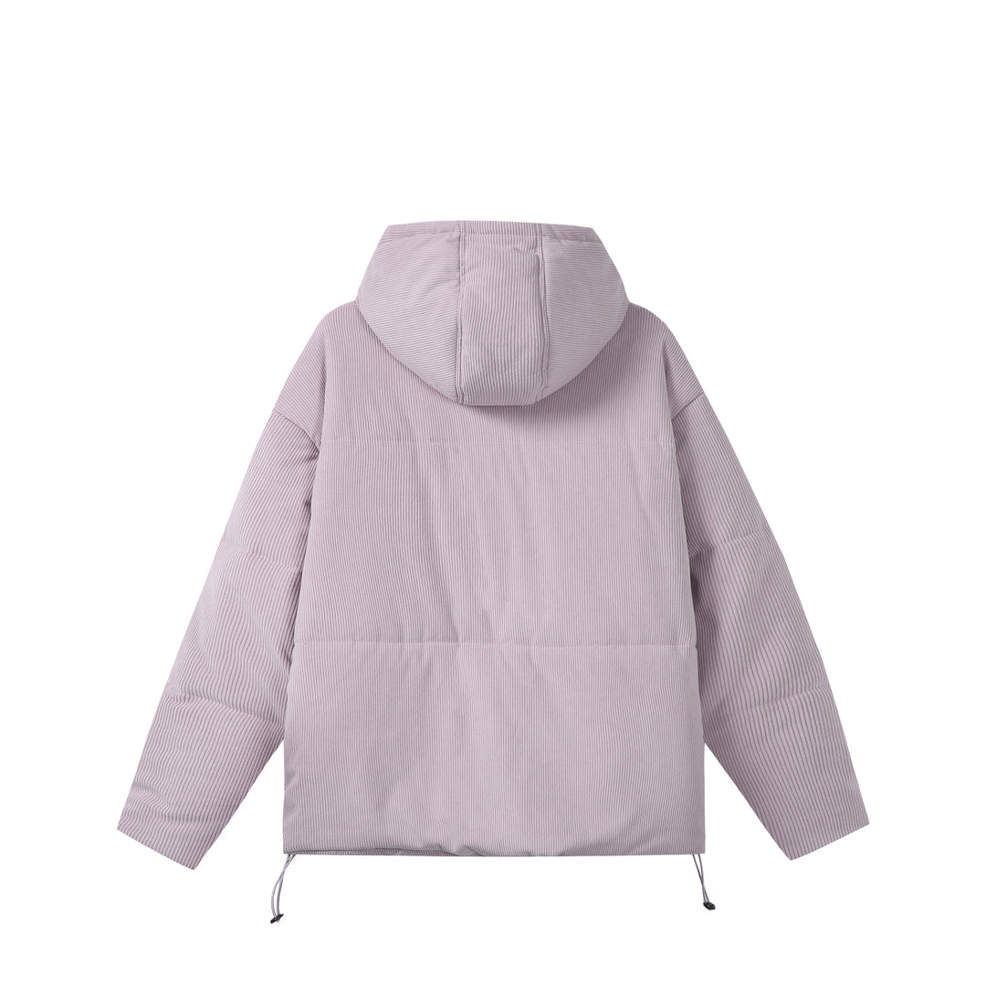 Unisex Wattierter Cord‑Parka im Boxy‑Cut mit hohem Kragen und Kordelzug Shop Nory