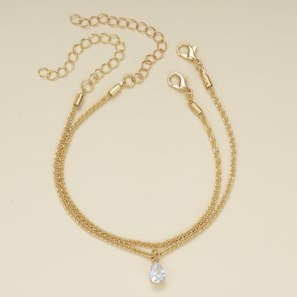 Damen Armreif-Set mit funkelnden Kristallen und zarten Gliederdesigns Shop Nory