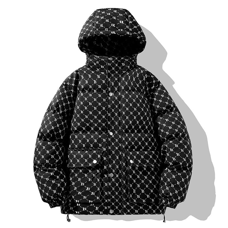Herren Wattierter Kapuzenparka mit Thermofüllung wasserabweisender Oberfläche & Multifunktionstaschen Shop Nory