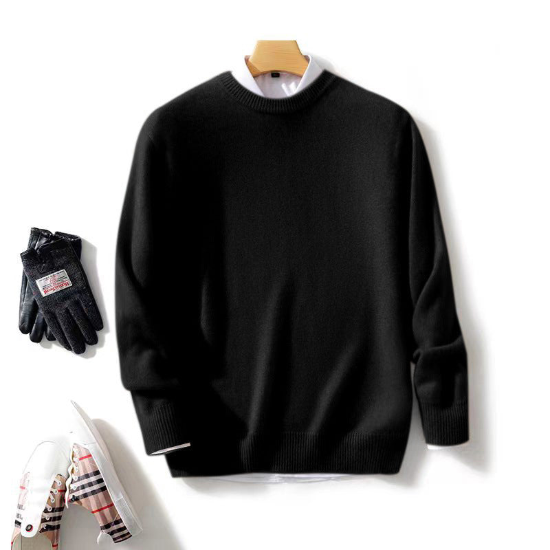 Herren Feiner Stehkragenpullover aus Kaschmir‑Blend mit gerippten Abschlüssen und schlanker Silhouette Shop Nory