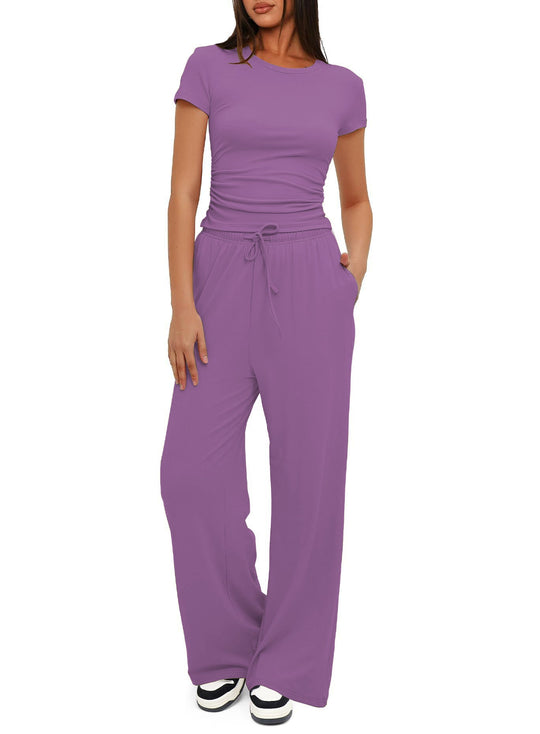 Damen Bequemes Lounge-Outfit mit elastischem Bund und weitem Schnitt
