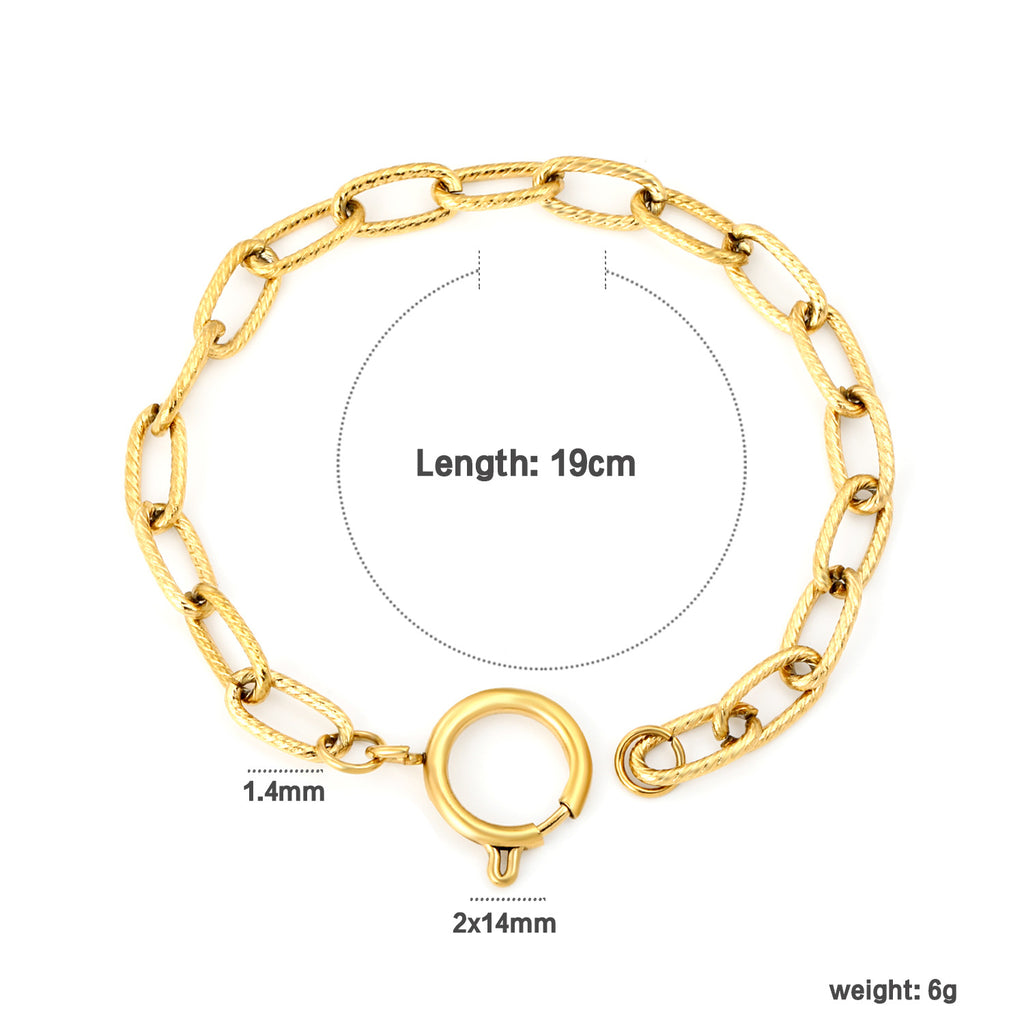Damen Armband mit modernem Gliederdesign und hochwertiger Beschichtung Shop Nory