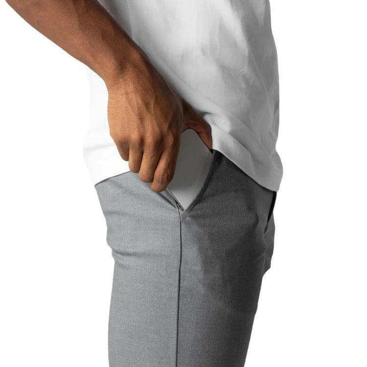 Herren Chinohose Slim Fit mit elastischem Bund