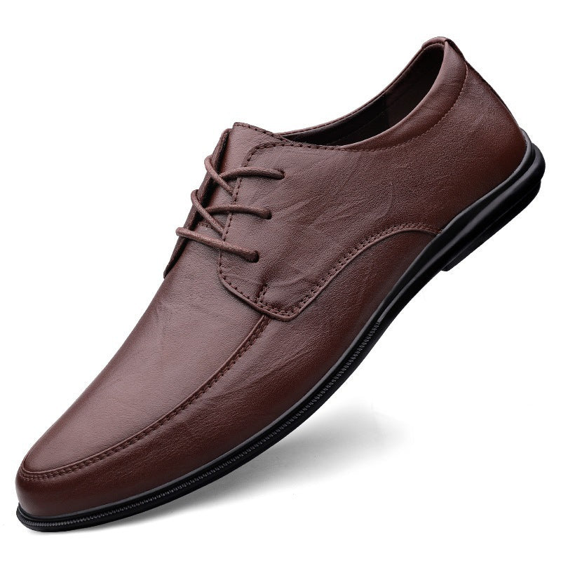 Herren Elegante Echtleder Schnürschuhe Shop Nory