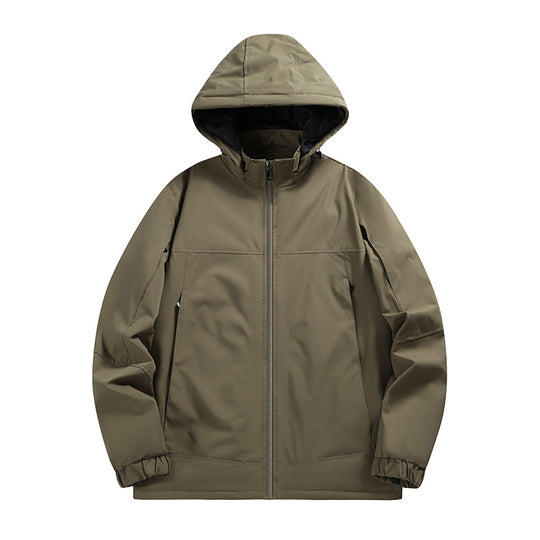 Herren Wasserabweisende Softshelljacke mit Kapuze, winddicht und atmungsaktiv Shop Nory