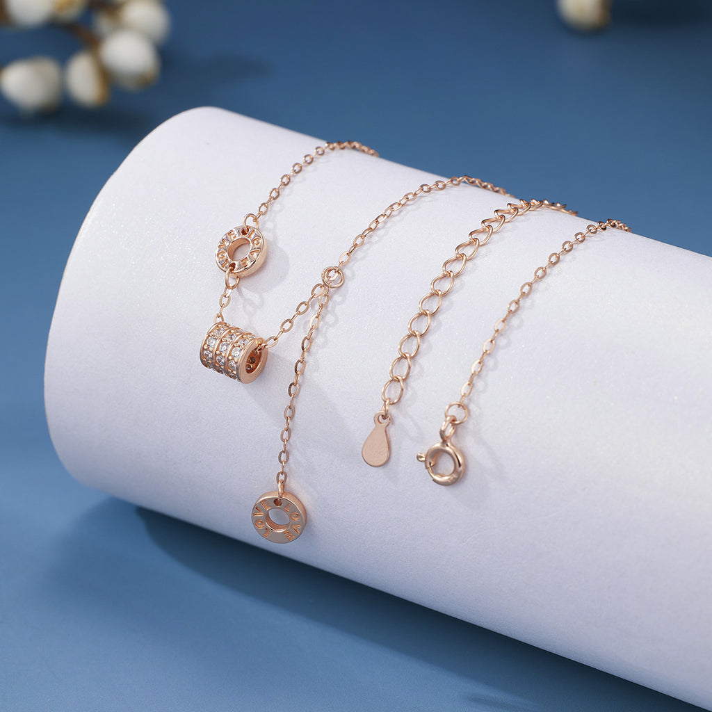 Damen Halskette mit verspieltem Design und funkelnden Zirkonia Shop Nory