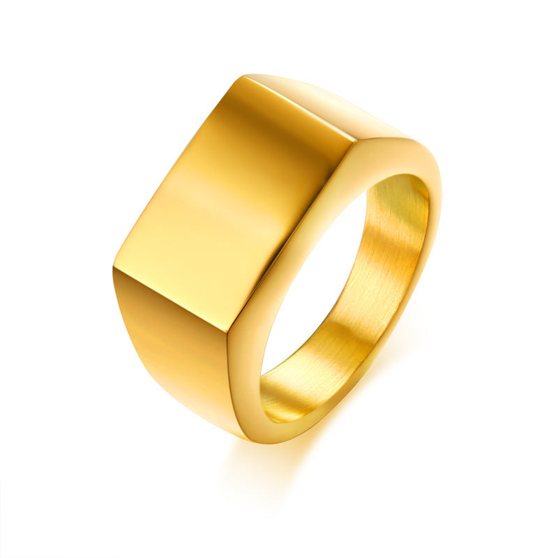 Herren Siegelring mit modernem, geometrischem Design Shop Nory