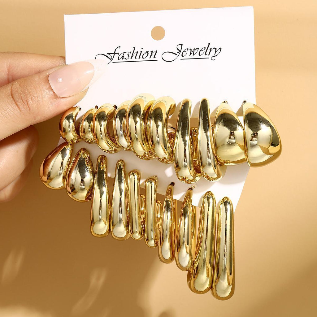 Damen Haargummi-Set mit eleganten goldenen Akzenten Shop Nory