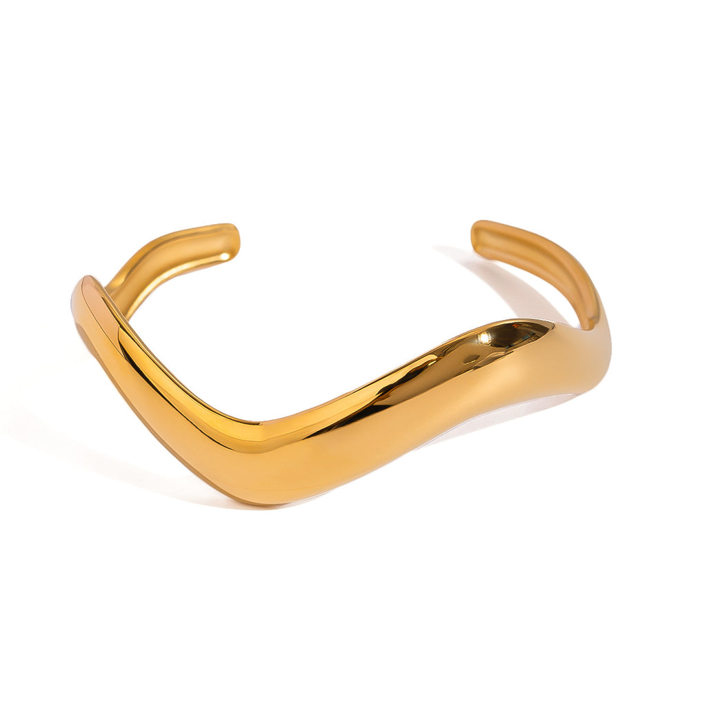 Damen elegantes, hypoallergenes Armreif aus hochwertigem Edelstahl Shop Nory
