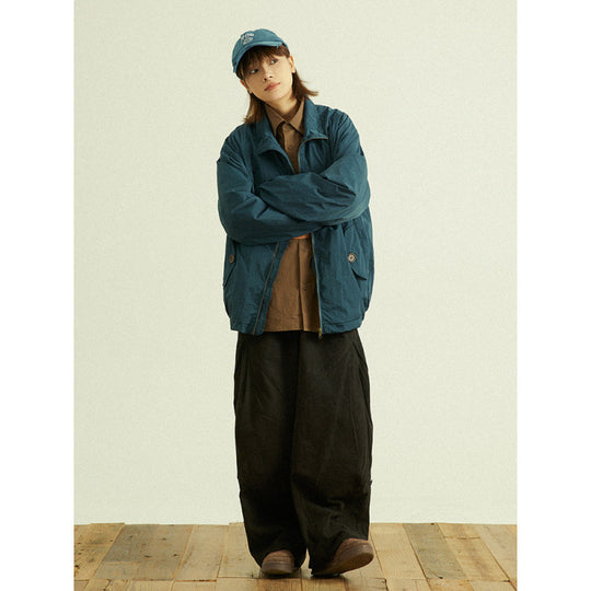 Herren Weite Baggy-Cargo-Hose mit Faltendetails und elastischem Bund Shop Nory