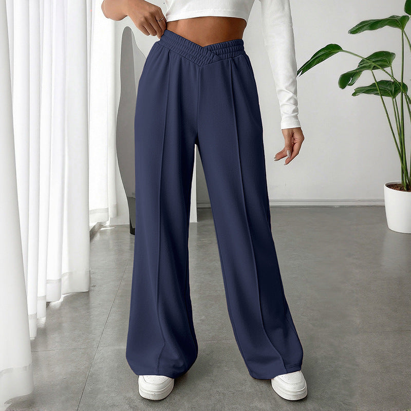Damen Weite Sweatpants mit V-förmigem Taillenbund Shop Nory